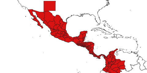 Distribution of C. rhombeus.